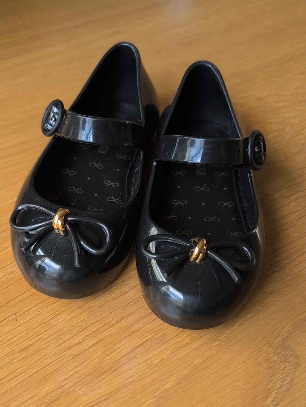 Mini Melissa Sweet Mary Jane Baby Size 7 Black